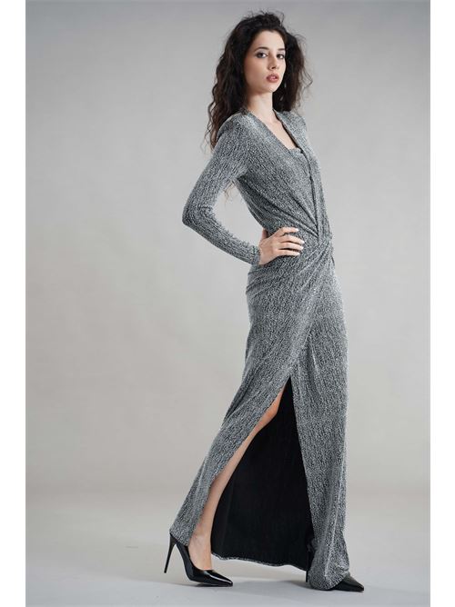 Abito laminato Simona Corsellini | A25CEAB10201NERO/ARGENTO